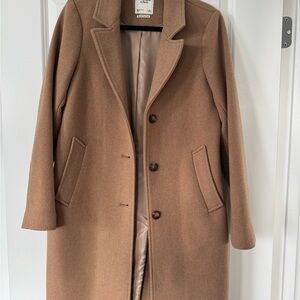 Abercrombie & Fitch Tan Dad Coat